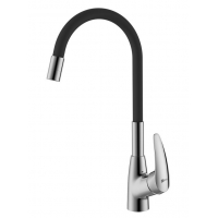 Смеситель для кухни Lemark Linara LM0415C-Black, однорычажный, гибкий излив, черный