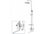 Душевая система Lemark Linara LM0462CF, однорычажная, излив, тропический душ, штанга, лейка