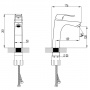 Смеситель для раковины Lemark Unit LM4537C, однорычажный, короткий излив