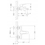 Смеситель для ванны Lemark Point LM0314C, однорычажный, короткий излив, с ручной лейкой, хром