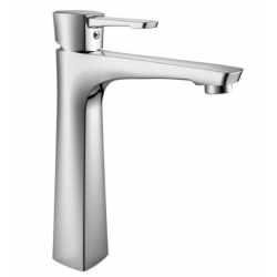 Смеситель для раковины Lemark Evitta LM0509C, однорычажный, высокий Г-излив, хром