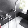 Смеситель для ванны Lemark Evitta LM0514C, однорычажный, короткий излив, с ручной лейкой