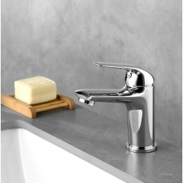 Смеситель для раковины Lemark plus Advance LM1231C, однорычажный, низкий Г-излив, хром