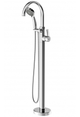 Смеситель для ванны Lemark Atlantiss LM3244C, напольный, однорычажный, с ручной лейкой