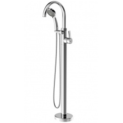 Смеситель для ванны Lemark Atlantiss LM3244C, напольный, однорычажный, с ручной лейкой