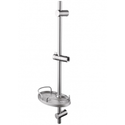 Штанга душевая Lemark LM3775GM, с мыльницей, графит