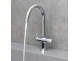 Смеситель для кухни Lemark Minima LM3861C, с выходом для фильтра, высокий U-излив, хром