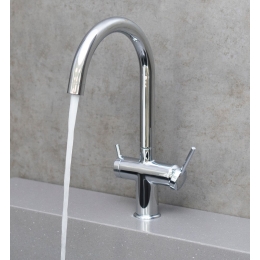 Смеситель для кухни Lemark Minima LM3861C, с выходом для фильтра, высокий U-излив, хром