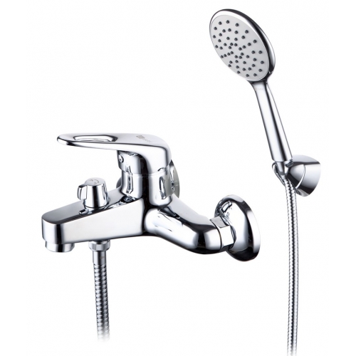 Смеситель для ванны Lemark Luna LM4134C, однорычажный, короткий излив, ручная лейка купить в интернет магазине Санрай73