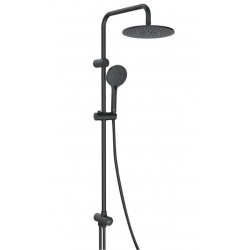 Душевой гарнитур Lemark LM8809BL, тропический душ, штанга, ручной душ, черный матовый