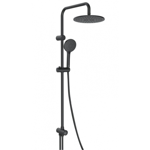 Душевой гарнитур Lemark LM8809BL, тропический душ, штанга, ручной душ, черный матовый купить в интернет магазине Санрай73