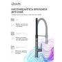 Смеситель для кухни Lemark Beluga LMF-8074B-GM, однорычажный, гибкий излив, 2 режима, графит/черный