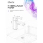 Смеситель для раковины Lemark Ladoga LMF-0712B-BL, однорычажный, средний Г-излив, черный