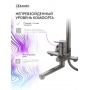 Душевая система Lemark Сибирь LMF-7026B-GM, короткий излив, тропический душ, штанга, лейка, графит