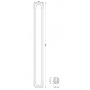 Душевая стойка Lemark LM8074CG с магнитным креплением для душевой лейки, хром-золото