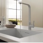 Смеситель для кухни Mixline ML-GS14 (341) молочный, высокий Г-излив
