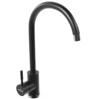Смеситель для кухни Mixline ML-GS15 (308) черный, высокий излив