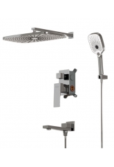 Душевая система Mixline Pure ML42-083 скрытый монтаж, поворотный излив, тропический и ручной душ