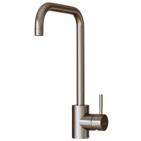 Смеситель для кухни Mixline MLSS-0301 высокий излив, нержавеющая сталь, сатин