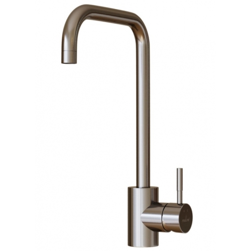 Смеситель для кухни Mixline MLSS-0301 высокий излив, нержавеющая сталь, сатин купить в интернет магазине Санрай73