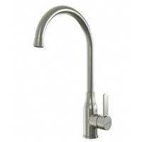 Смеситель для кухни Mixline MLSS-0321 высокий излив, нержавеющая сталь, сатин