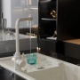 Смеситель для кухни Mixline ML-GS13 белый (331), с выходом для фильтра, высокий Г-излив
