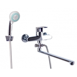 Смеситель для ванны и умывальника Профсан Евро PSM-523-084, однорычажный, душ, хром