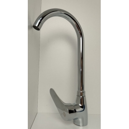 Смеситель для кухни Sanday SD38165, однорычажный, высокий излив, хром