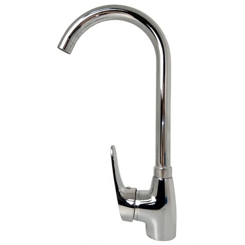 Смеситель для кухни Sanday SD38165, однорычажный, высокий излив, хром купить в интернет магазине Санрай73