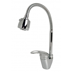 Смеситель для кухни Sanday SD46203, однорычажный, гибкий излив, 2 режима аэратора