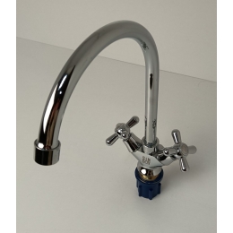 Смеситель для кухни Sanday SD47986, двухвентильный, высокий излив
