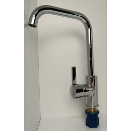 Смеситель для кухни Sanday SD563304, однорычажный, высокий излив, хром