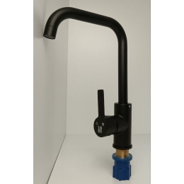 Смеситель для кухни Sanday SD563304-07, однорычажный, высокий излив, черный