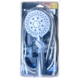 Душевой набор СТК / Santrek Aqua 02 лейка 5 режимов, шланг, держатель, в блистере (рег.№468190)