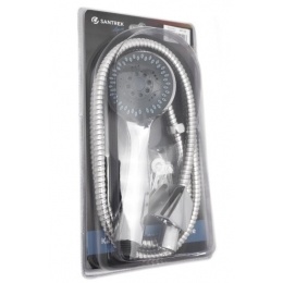 Душевой набор СТК / Santrek Aqua 05 лейка 5 режимов, шланг, держатель, в блистере (рег.№468190)