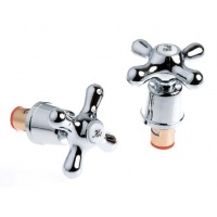 Ремкомплект СТК / Santrek Aqua 1/2" комплект кран-букс с маховиками, крест, пластик, хром