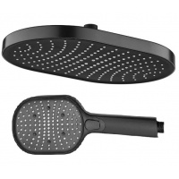 Набор леек Santrek Aqua 1833B, лейка душевая 3 режима, лейка тропическая 32х22см, черный