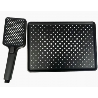 Набор леек Santrek Aqua 1834B, лейка душевая 3 режима, лейка тропическая 28х19см, черный