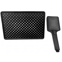 Набор леек Santrek Aqua 1834G, лейка душевая 3 режима, лейка тропическая 28х19см, оружейная сталь