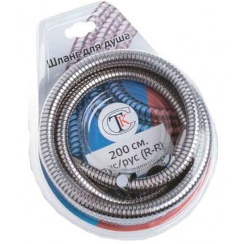 Шланг для душа рус/рус Santrek Aqua 8801* растягивающийся 2 м, хром купить в интернет магазине Санрай73