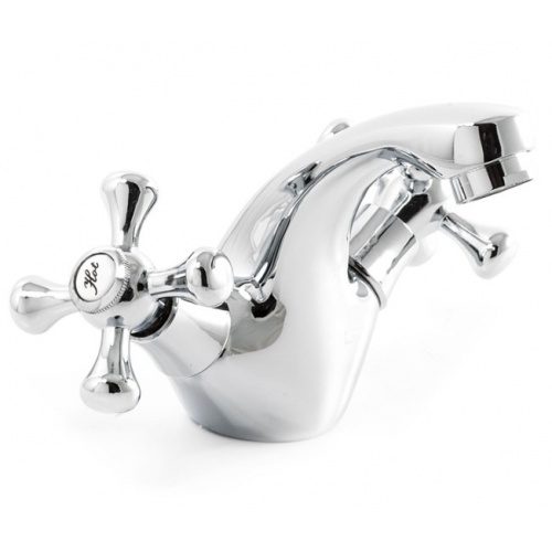 Смеситель для раковины Santrek Aqua 390 Classic SL594, двухвентильный, хром купить в интернет магазине Санрай73