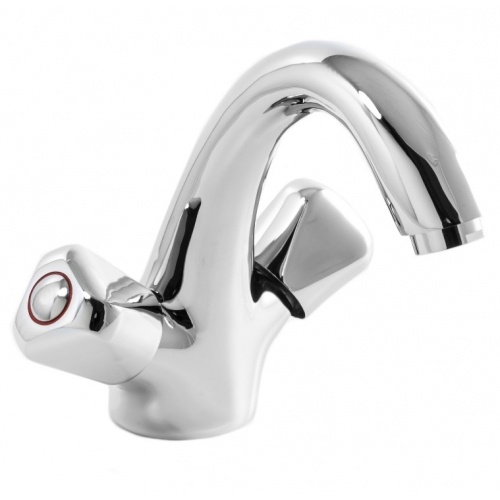 Смеситель для раковины Santrek Aqua 400 Classic SL537, двухвентильный, хром купить в интернет магазине Санрай73