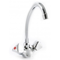 Смеситель для кухни Santrek Aqua 405 Classic SL503, двухвентильный, поворотный излив, хром
