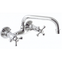 Смеситель для кухни Santrek Aqua 495 Classic SL594, настенный, двухвентильный, хром