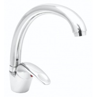 Смеситель для кухни Santrek Aqua 755 Standart SB75, однорычажный, поворотный C-излив, хром