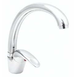 Смеситель для кухни Santrek Aqua 755 Standart SB75, однорычажный, поворотный C-излив, хром