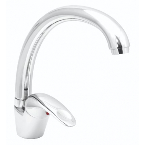 Смеситель для кухни Santrek Aqua 755 Standart SB75, однорычажный, поворотный C-излив, хром купить в интернет магазине Санрай73