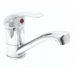 Смеситель для кухни Santrek Aqua 765 Standart SB75, однорычажный, поворотный короткий излив, хром