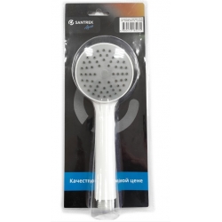 Лейка душевая Santrek Aqua MS-185636 белый, 1 режим, 85 мм