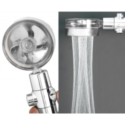 Лейка душевая Santrek Aqua OLS-246 хром, 1 режим, 80 мм, эффект дождя, 360°, экономия воды